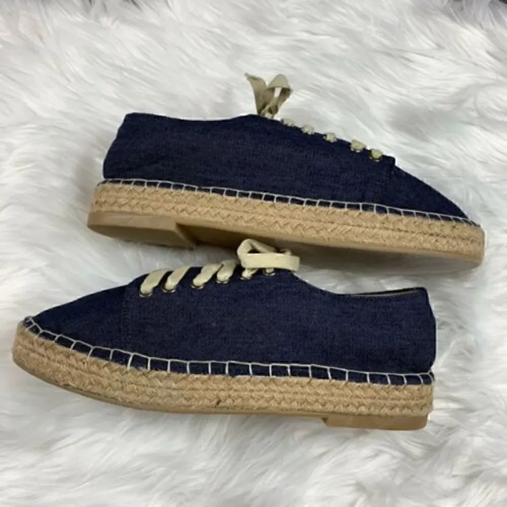 NEW Catherine Malandrino Espadrille Nonno Blue 10